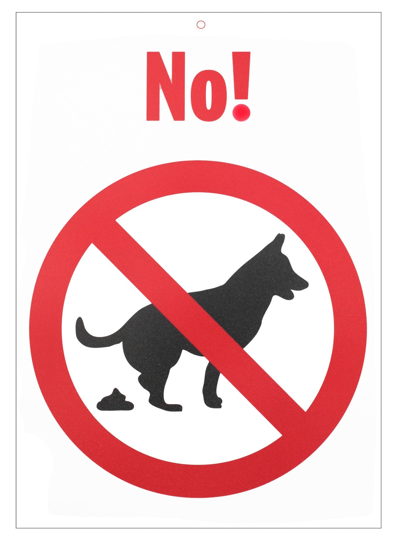 Sign Forbidden Dogs Plastic