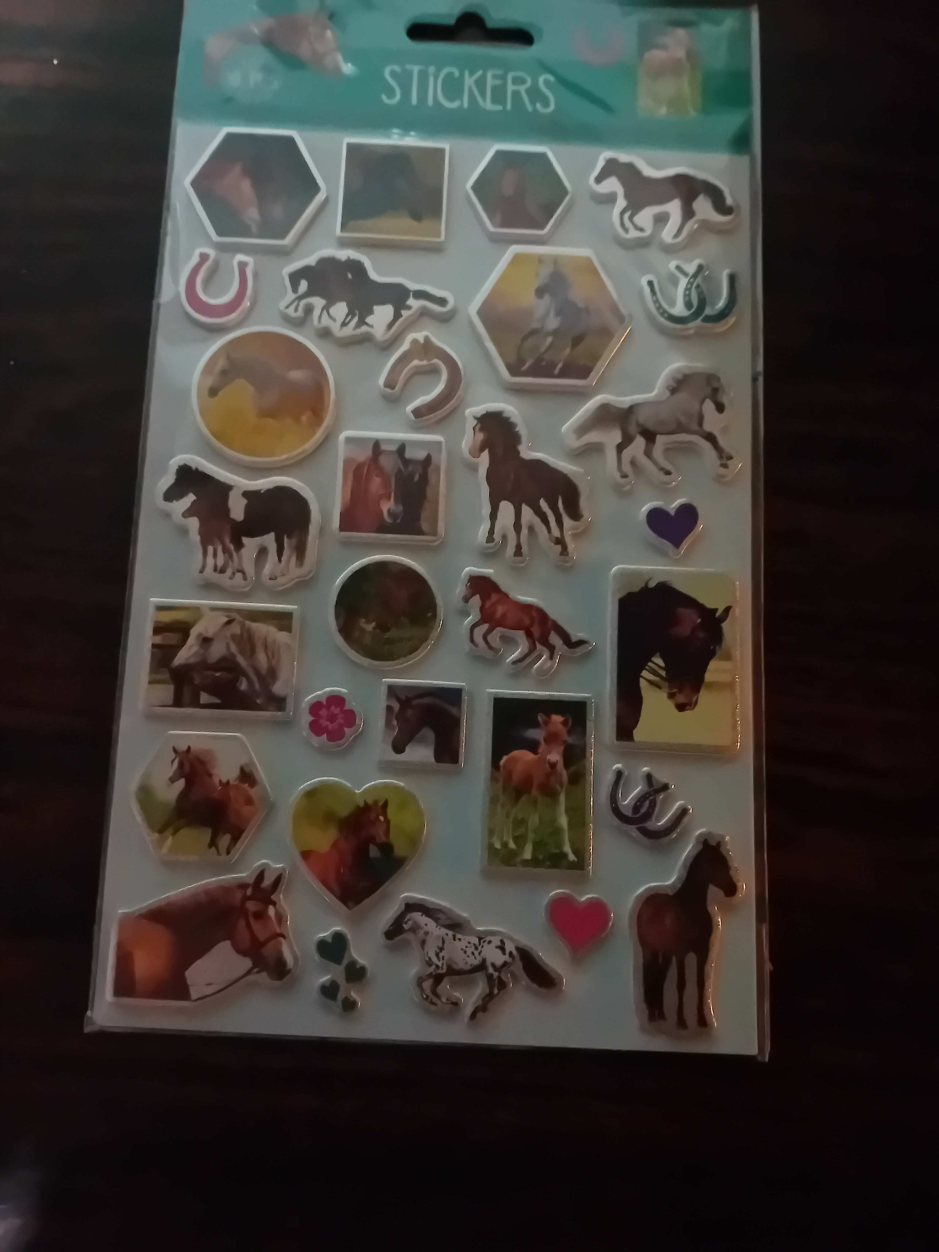 Paard hologram schuim sticker