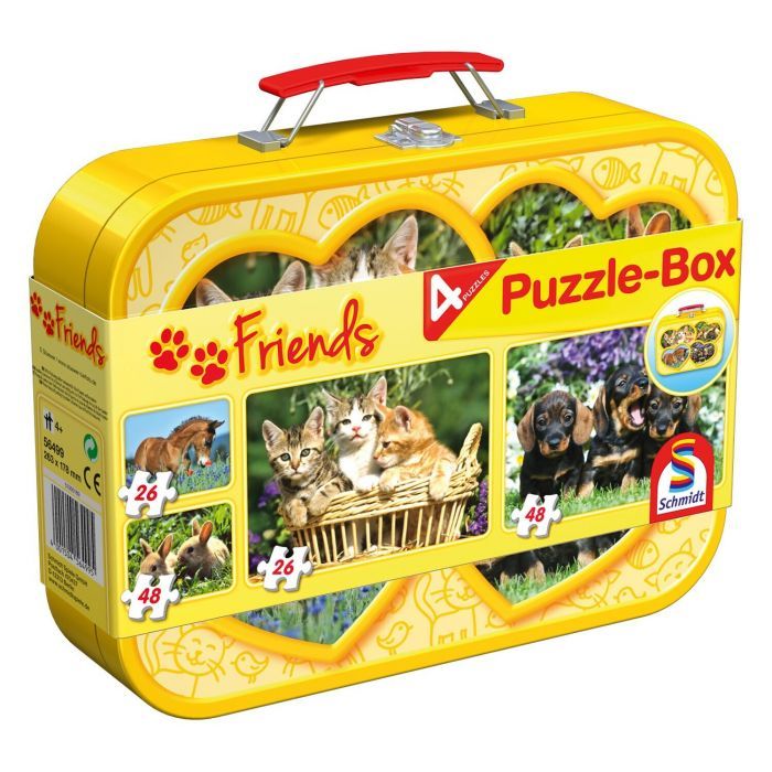 Tiere puzzle im Koffer