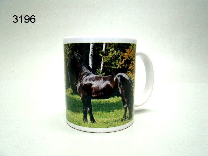 Mug with Friesian horse