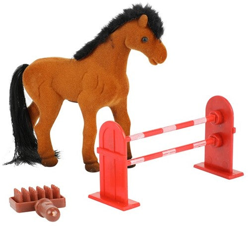 Toi-Toys paardje met hindernis 10 cm