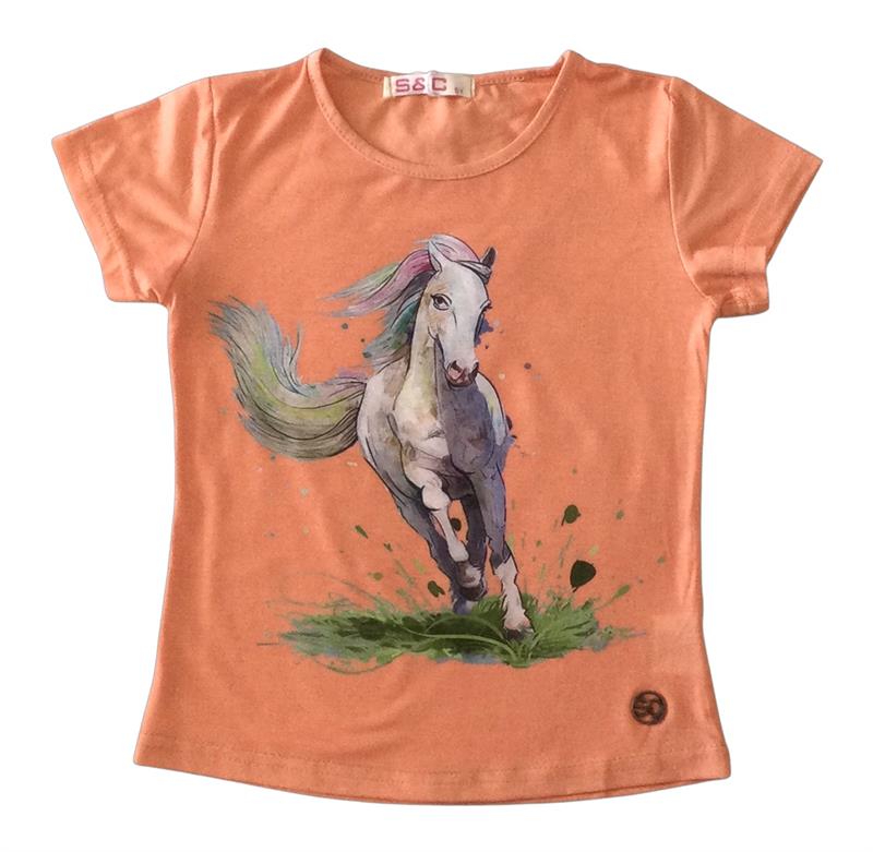 Orange Horses Shirt