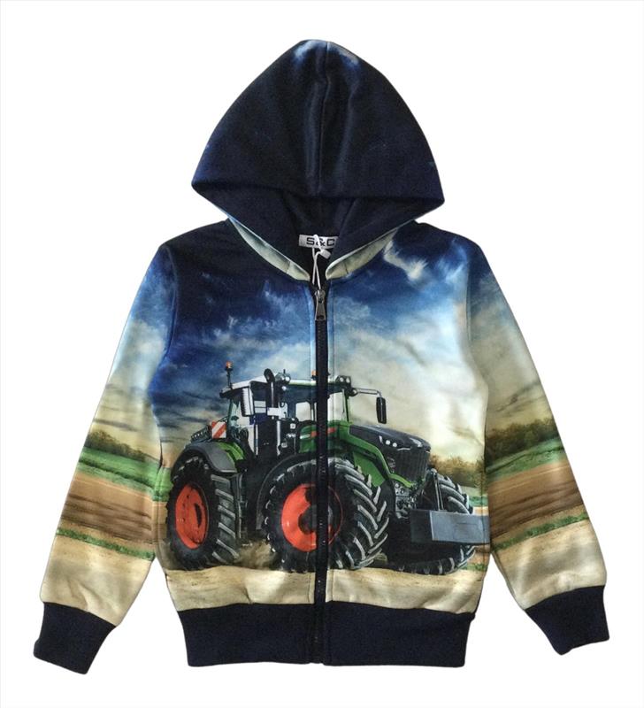 Blue vest with Fendt tractor