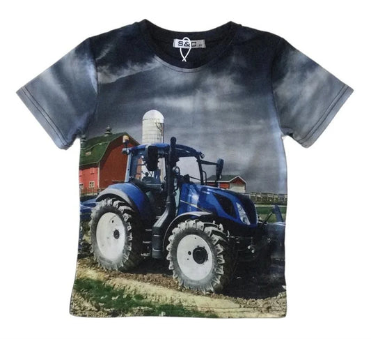 Stoer Donkerblauw shirt met New Holland