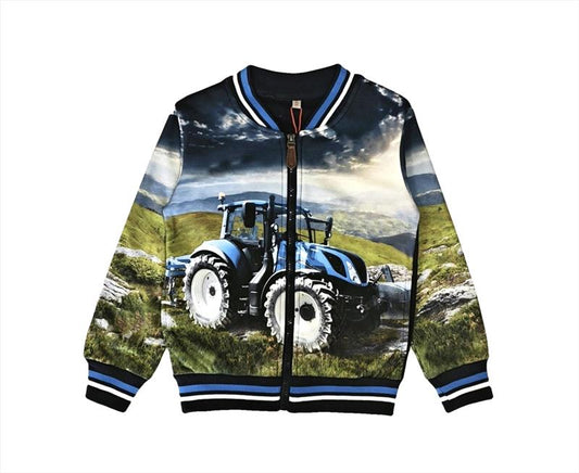 Donkerblauw vest / Jack met trekker New Holland zonder capuchon