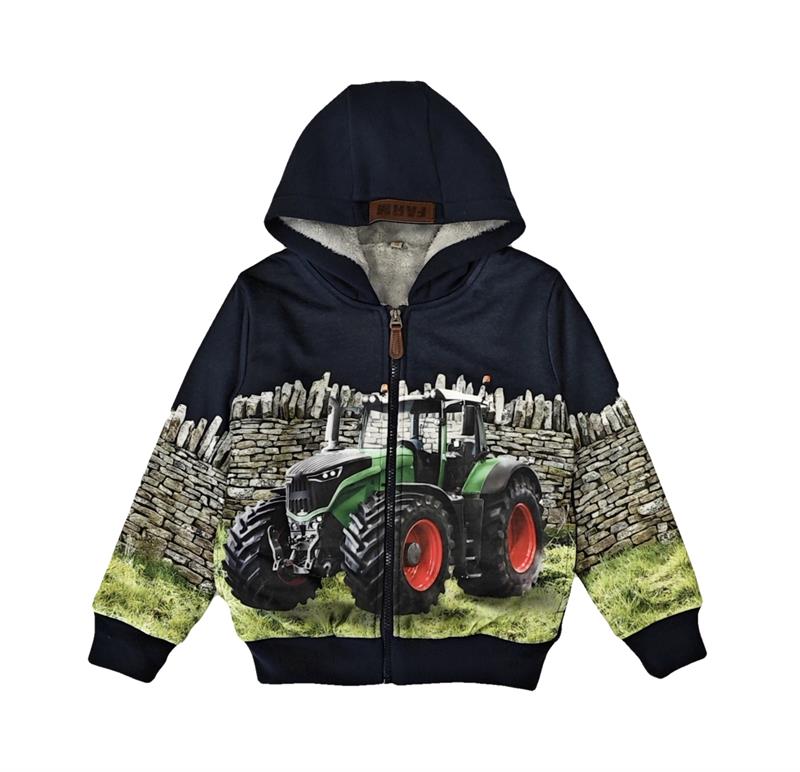 Donkerblauw vest gevoerd met Fendt tractor