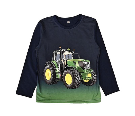 Donkerblauwe Longsleeve Met John Deere tractor