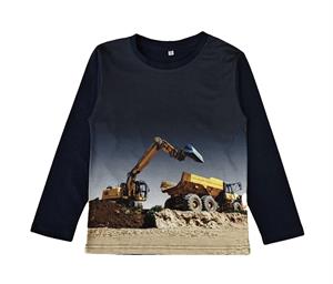 Blauwe Longsleeve Met 2 kranen