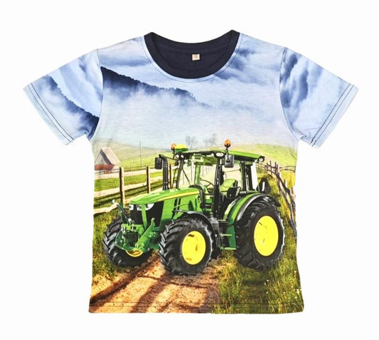 Blauw shirt met John Deere