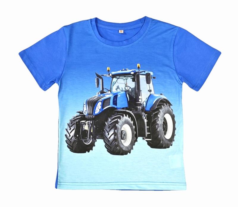 Blauw shirt met New Holland Tractor