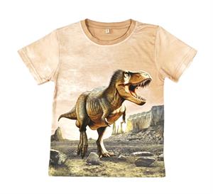 Beige shirt met Dinosaurus
