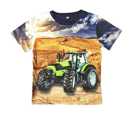 Blauw shirt met DeutzTractor