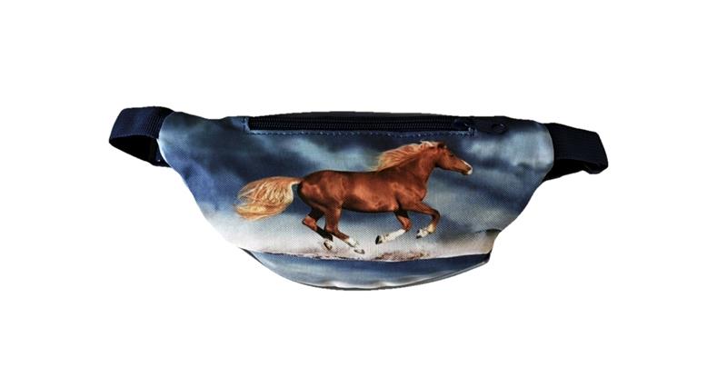 Cute belly bag with brown horse