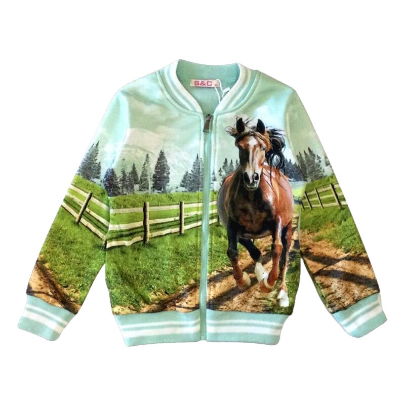 Vest with horses