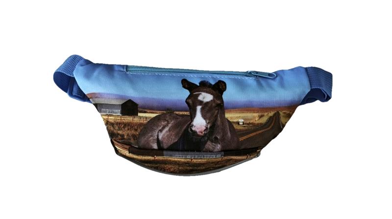 Cute belly bag with horse head