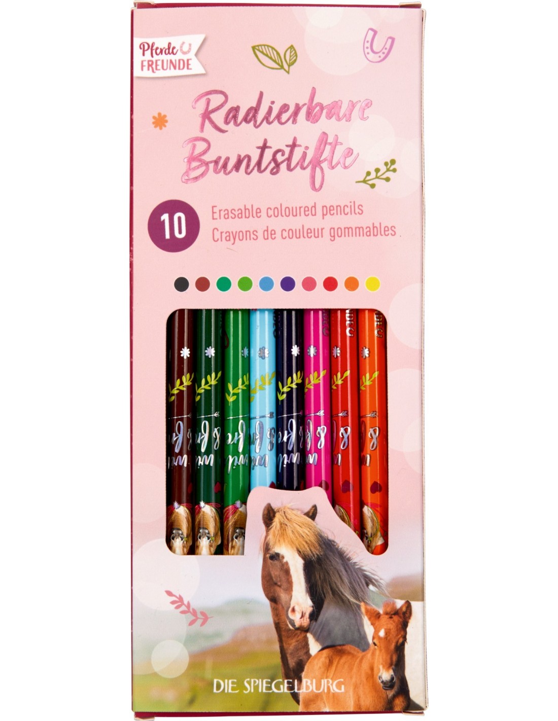 10 Erasable colored pencils