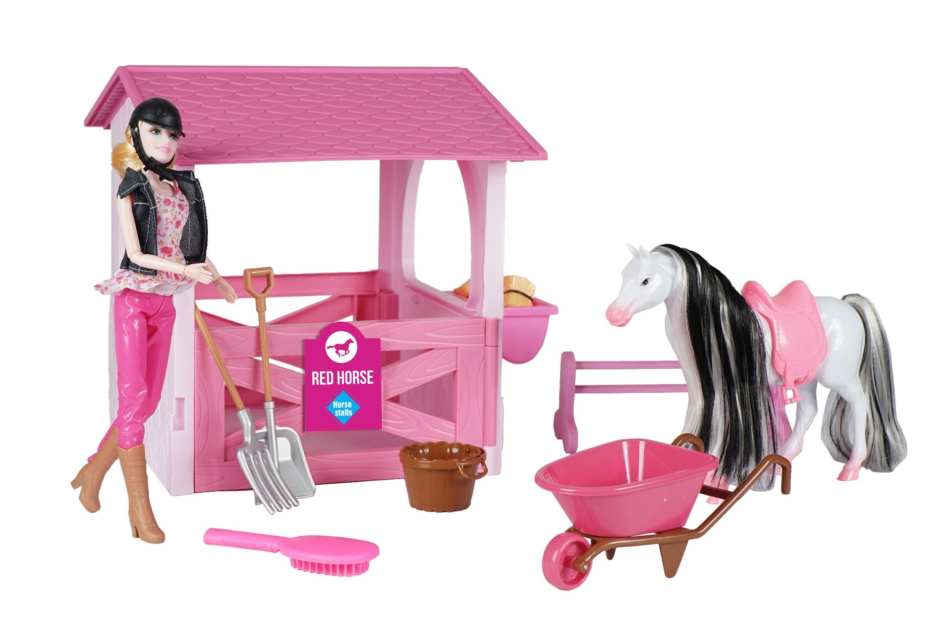 Spielzeug-Pferdestall