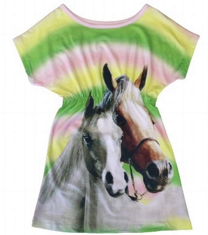 Horse dress with horse and foal
