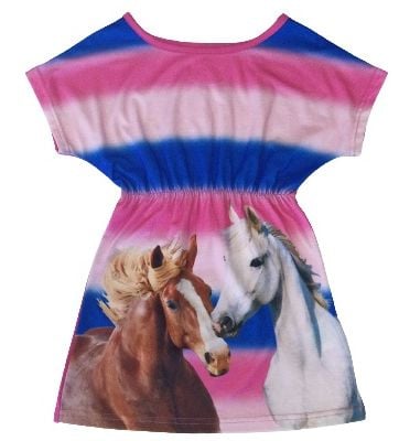 Kleid mit Pferden