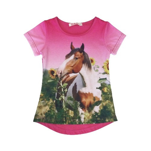 Horse shirt with dandelion