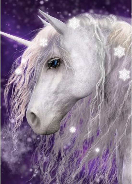 Fleece blanket horse with unicorn