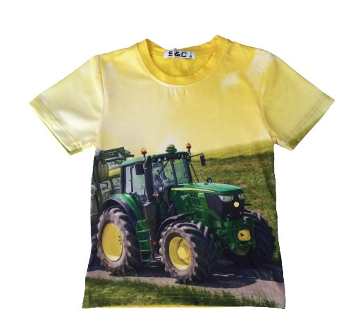 T-shirt John Deere Jaune