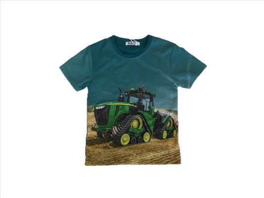 Blaues Hemd mit John Deere