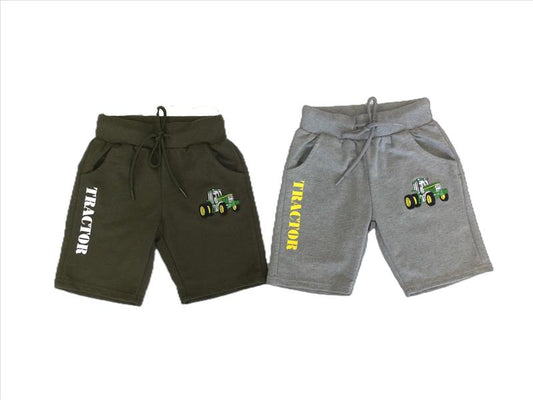 Grauer Shorts-Traktor John Deere