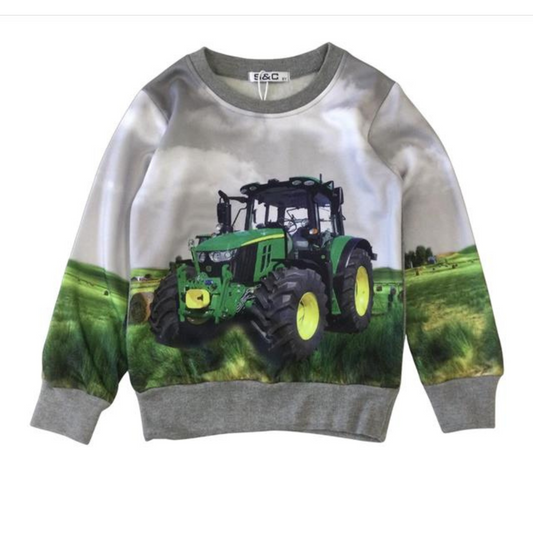 Grijze Trui John deere