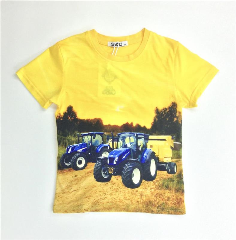 Gelbes New Holland Traktorhemd
