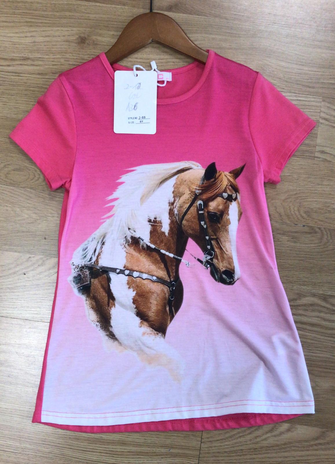 Horse shirt with fur horse