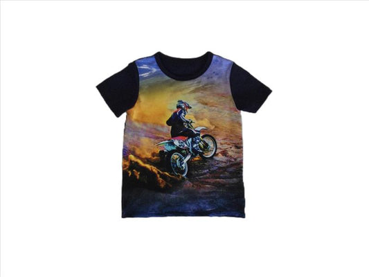 Blauw shirt met Motor